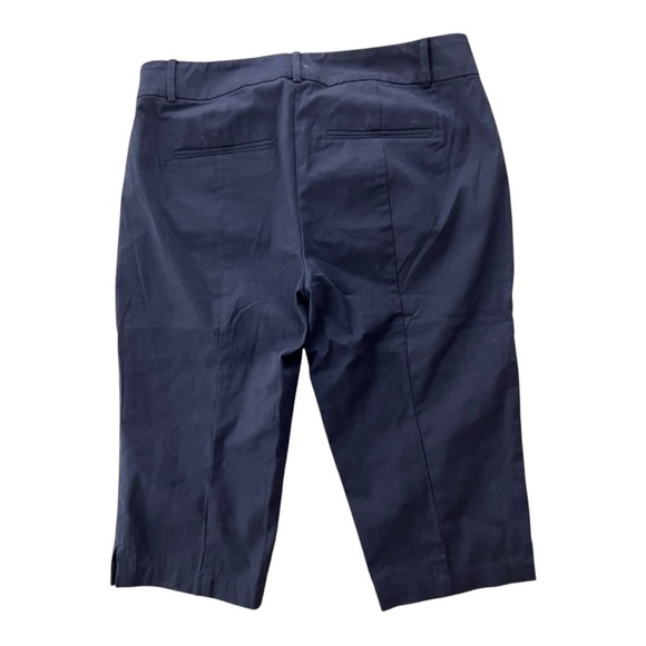 Ann Taylor Size 6 Bermuda shorts like new. Color is navy, like new - Picture 2 of 7